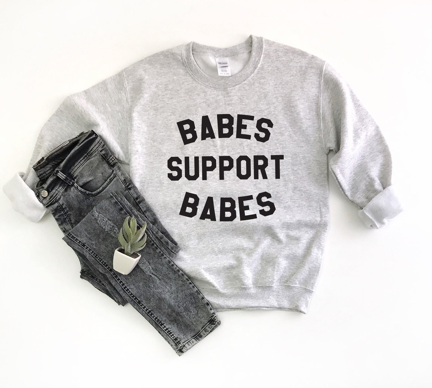 Babes Support Babes Unisex Sweatshirt, Babes Sweatshirt, babes supporting, trendy sweatshirt