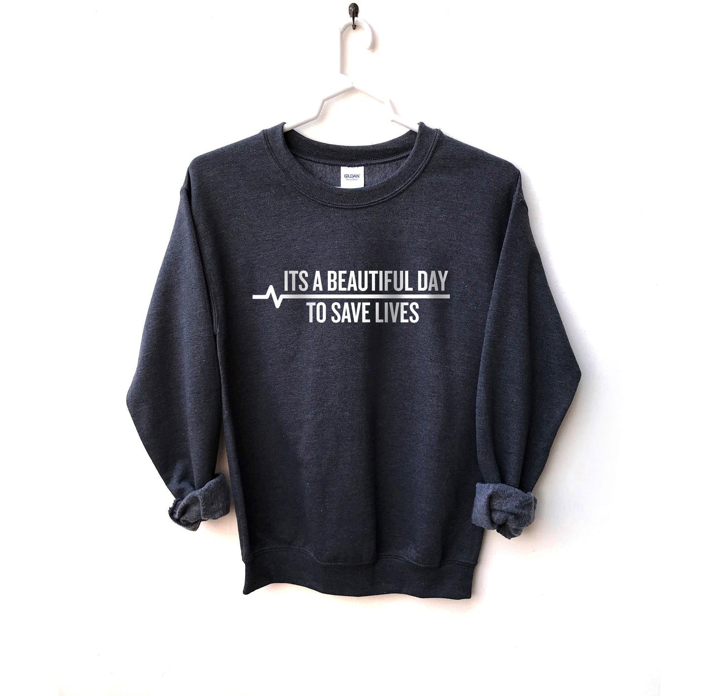 It's a Beautiful Day to Save Lives Unisex Sweatshirt, Grey Sloan Memorial Hospital, Grey's Anatomy Sweatshirt, Meredith Grey Derek Shepherd