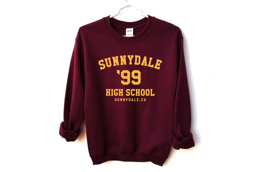 Sunnydale High School Unisex Sweatshirt, Buffy Sweatshirt, Sunnydale Sweatshirt, Buffy The Vampire Slayer, Sunnydale Razorbacks, Sunnydale