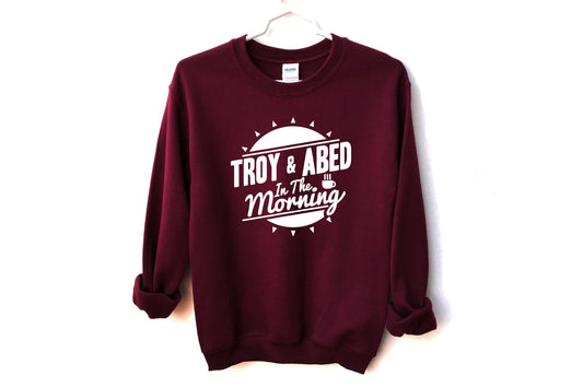 Troy and Abed Unisex Sweatshirt, Troy and Abed Morning show, Greendale Community College, Community College Sweater