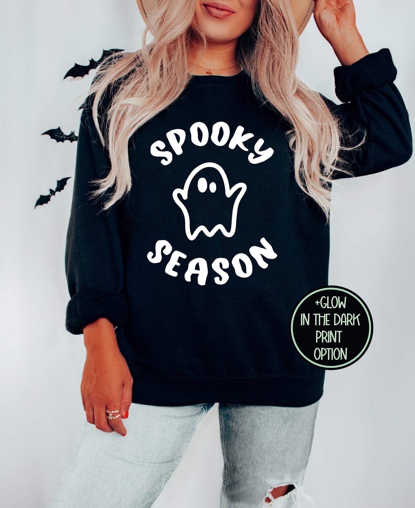 Spooky Season Sweatshirt, Spooky Ghost Sweatshirt, Ghost Vibes, Halloween Sweater, Ghosts, Trick or Treat Halloween, Pumpkin, Autumn, Fall