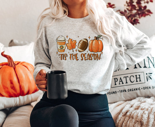 Tis The Season Fall Shirt, Football Pumpkin Leaves latte, Hello Pumpkin, Fall Ya All, Fall Vibes, Football Season Fall, Pumpkin Coffee, Fall