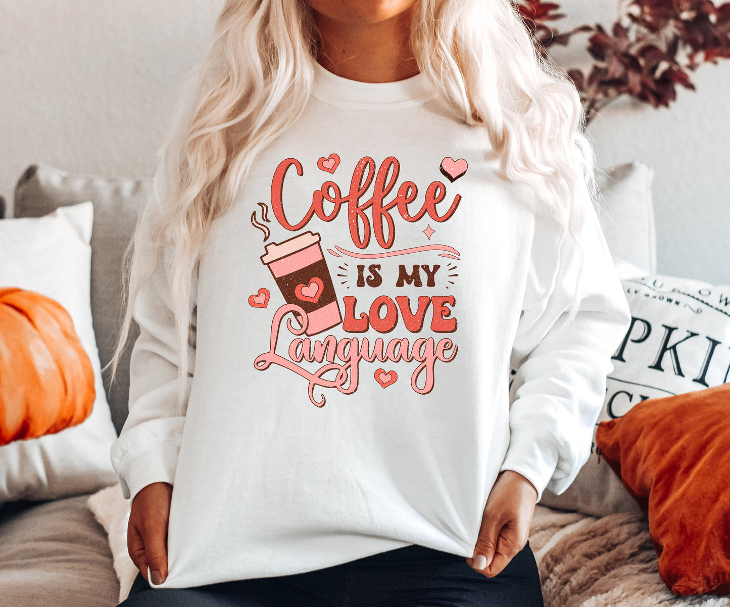 Coffee Is My Love Language, Retro Valentine's shirt, XOXO Shirt, For Women, Be Mine, Heart Shirt, You Are My Valentine, Love Coffee, Love U