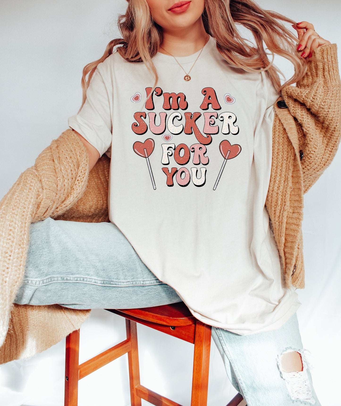 I'm a Sucker for You, Retro Valentine's Day, Heart, For Women, Funny Valentine's, Lucky in Love, XOXO Shirt, Heart Shirt, Valentine's Gift