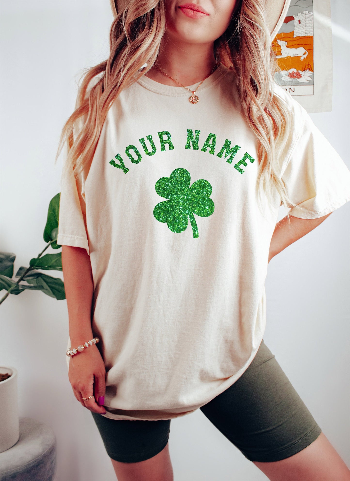 Personalized Last Name St Patricks Day Shirt, Comfort Colors St Patricks Day Shirt , Clover Lucky, Here to Paddy, Irish, Shamrock shirt