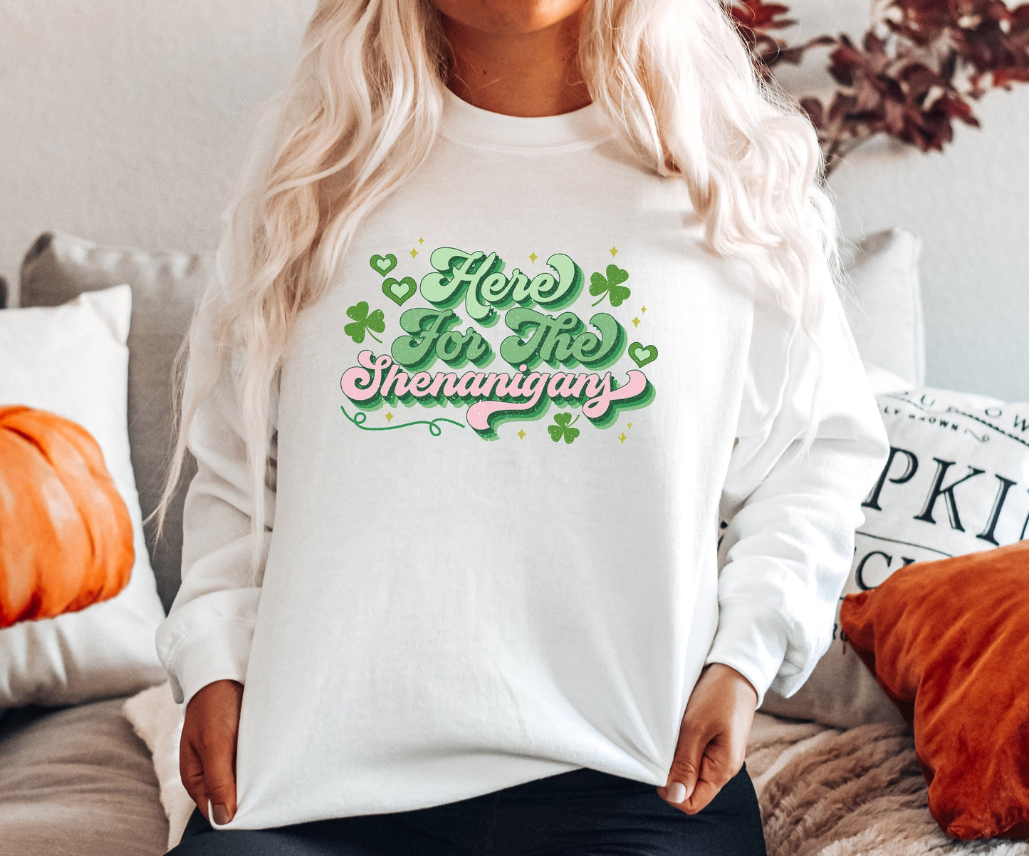 Here for the Shenanigans, Retro St Patricks Day Shirt, Shenanigans Begin, St Patricks day shirt Women, Here To Paddy, Let's get Shamroked